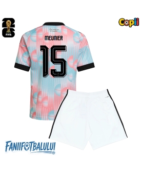 Belgia Thomas Meunier #15 Echipament de Fotbal Replică Mondial 2026 Copii Deplasare (+ Șorturi)